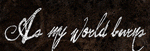 As My World Burns