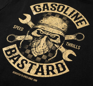 Gasoline Bastard Zipped Hoodie XX-Large Schwarz