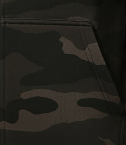 Camouflage zipped Hoodie M Dark Camo