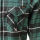 Men`s Flanell Shirt langarm X-Large Green/Black checkered