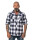 Herren checkered Flanell Hemd langarm 5X-Large Blue/white