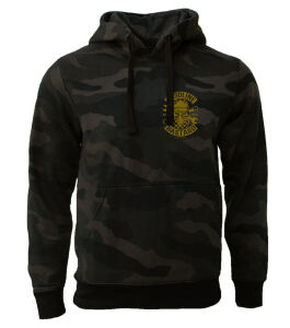 Gasoline Bastard Camo Hoodie Large Dark Camo