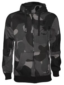 Urban night camo zipped Hoodie