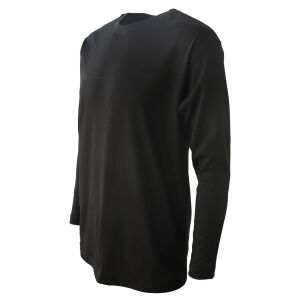 Herren blank heavy Longsleeve Shirt Schwarz XX-Large