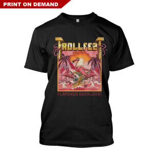 Trollfest - Flamingo Overlord Cover POD T-Shirt Schwarz XL