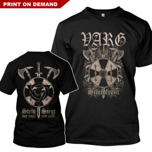 VARG - Schildfront POD T-Shirt Schwarz XL