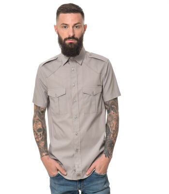 ROCK-IT Apparel Herren Kurzarm Hemd - 100% Baumwolle - Urban Style