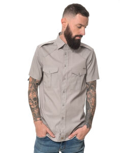 ROCK-IT Apparel Herren Kurzarm Hemd - 100% Baumwolle - Urban Style