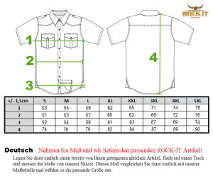 ROCK-IT Apparel Herren Kurzarm Hemd - 100% Baumwolle - Urban Style