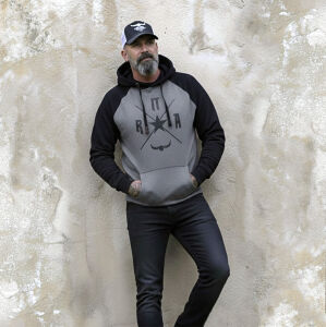 Heavy 2-Tone Raglan Herren Hoodie