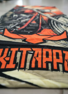 Badetuch „Motorrad-Speed-Print“ – 100% Baumwolle – 140x70 cm