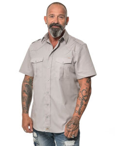 ROCK-IT Apparel Herren Kurzarm Hemd - 100% Baumwolle -...