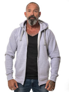Motorrad zipped Hoodie "Outlaw "