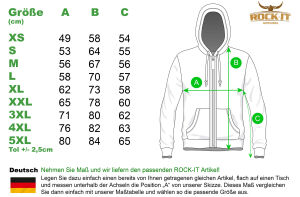 Motorrad zipped Hoodie "Outlaw "