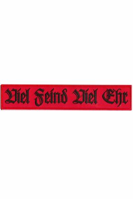 VARG „Viel Feind Viel Ehr“ Patch - Rot