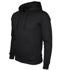 ROCK-IT heavy zipped hoodie with side pockets