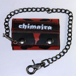 Chimaira - Schwarz/Rot Ledergeldtasche