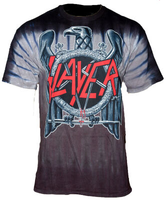 Slayer - Black Eagle Tiedye T-Shirt - Medium