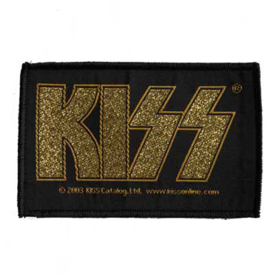 Kiss - Gold Logo Patch
