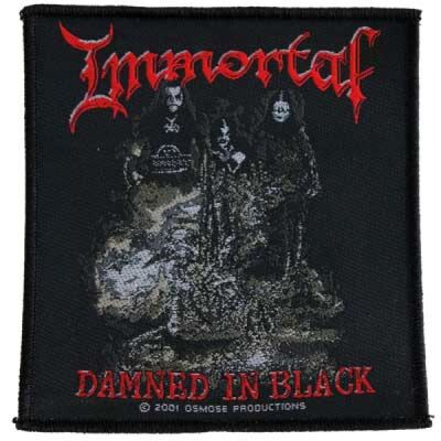 Immortal - Damned In Black Patch