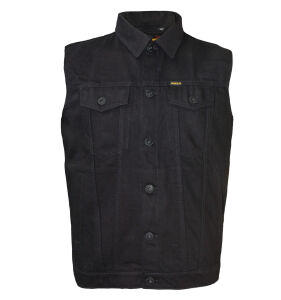 ROCK-IT - sleveless denim jacket black
