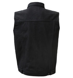 ROCK-IT - sleveless denim jacket black