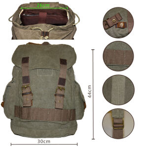 ROCK-IT - Backpack Canvas "Trip" Olive