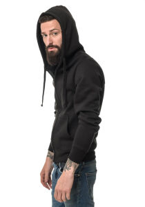 Heavy Zipped Hoodie HZH01FB M Schwarz