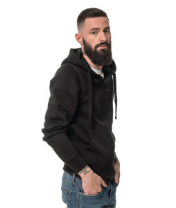 Heavy Zipped Hoodie HZH01FB Schwarz XXL