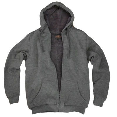 ROCK-IT Apparel Herren Winter Zipper Hoodie, Kapuzenjacke, gefütterter Torso, mit Reißverschluss und Taschen, weicher Stoff, Größen S-5XL, Sweatjacke