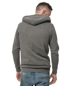 ROCK-IT Apparel Herren Winter Zipper Hoodie, Kapuzenjacke, gefütterter Torso, mit Reißverschluss und Taschen, weicher Stoff, Größen S-5XL, Sweatjacke