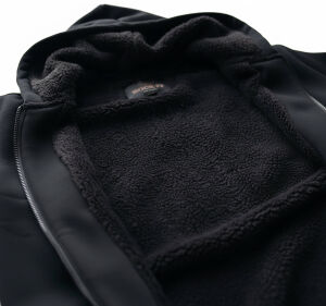 ROCK-IT Apparel Herren Winter Zipper Hoodie, Kapuzenjacke, gefütterter Torso, mit Reißverschluss und Taschen, weicher Stoff, Größen S-5XL, Sweatjacke XL Schwarz