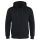 ROCK-IT Apparel Herren Winter Zipper Hoodie, Kapuzenjacke, gefütterter Torso, mit Reißverschluss und Taschen, weicher Stoff, Größen S-5XL, Sweatjacke XL Schwarz