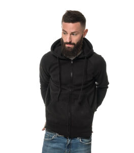 Heavy zipped Hoodie slim fit