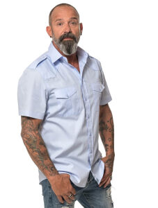 ROCK-IT - Men`s Workershirt Skyblue Small