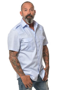 ROCK-IT Apparel Herren Kurzarm Hemd - 100% Baumwolle -...