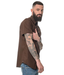 ROCK-IT Apparel Herren Kurzarm Hemd - 100% Baumwolle -...