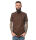 ROCK-IT Apparel Herren Kurzarm Hemd - 100% Baumwolle - Urban Style 5X-Large Braun