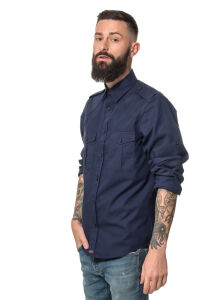 ROCK-IT Apparel Men Long Sleeve Worker Shirt – Regular Fit
