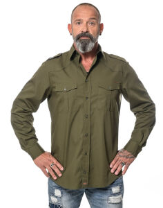 ROCK-IT Apparel Herren Langarm Hemd - Worker Shirt...