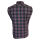 Herren Flanell Hemd ärmellos Black/Blue/Red checkered 5X-Large