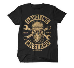 Gasoline Bastard T-Shirt X-Large Schwarz